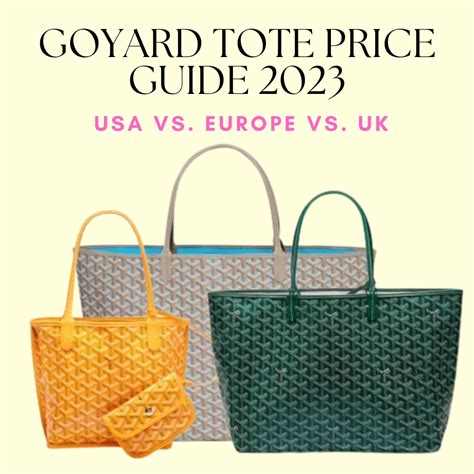 goyard new colors 2024|Goyard tote price predictions.